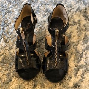 Michael Kors T-Strap Heels with Zipper